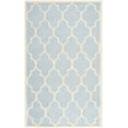 thumbnail image 2 of SAFAVIEH Cambridge Kevin Geometric Wool Area Rug, Light Blue/Ivory, 5' x 8', 2 of 6