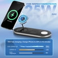 thumbnail image 3 of Cargador inalámbrico LO-WARTS 3 en 1 Apple Magsafe para iPhone, 3 of 7