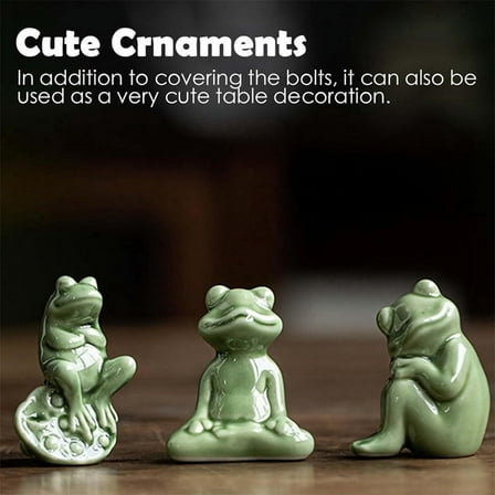 Toilet Bolt Caps,Ceramic Toilet Bolt Covers Cute Bathroom Decor, Easy Installation Toilet Replacement Parts 1PCS B