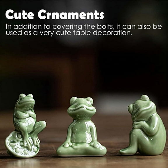 Toilet Bolt Caps,Ceramic Toilet Bolt Covers Cute Bathroom Decor, Easy Installation Toilet Replacement Parts 1PCS B