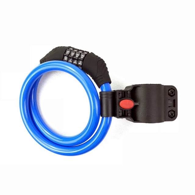 unbranded De Cable Para Sin Llave Con Combinación 4 Dígitos Multicolor