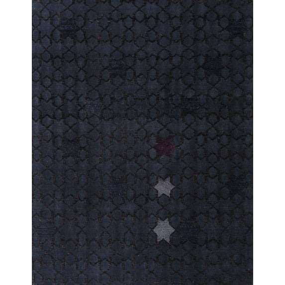 Ahgly Company Indoor Rectangle Abstract Mid Gray Abstract Area Rugs, 6' x 9'