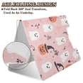 thumbnail image 2 of FORMRS A4 Clipboard Folder with Pen Holder Horizontal Foldable School Office Binder, Pink Halloween Ghosts, 2 of 9