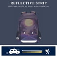 thumbnail image 5 of FORMRS Unisex School Backpack 17" Student Travel Bag with Laptop Compartment, Night Purple Road, 5 of 7