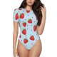 thumbnail image 1 of Balery Strawberry Body de cuello redondo de manga corta para mujer Tops de manga corta Tops básicos-Large, 1 of 7