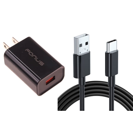 18W Fast Home Charger for Samsung Galaxy S24/Ultra/Plus Phone - 6ft Long USB-C Cable Type-C Cord USB Wall Adapter Power Wire Quick Charge QC3.0 Wall for Galaxy S24/Ultra/Plus