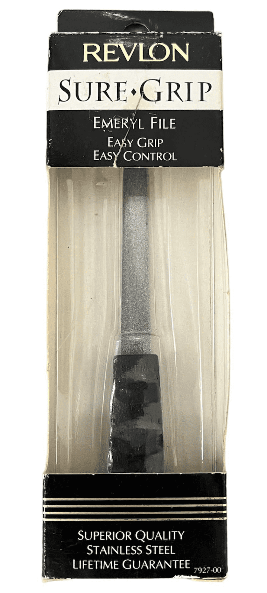 REVLON Sure Grip Emeryl File Easy Grip East Control Stainless Steel