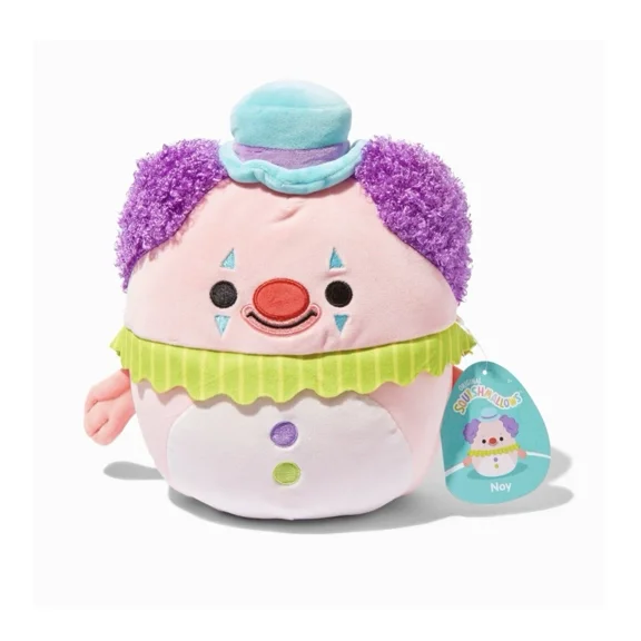 Squishmallows 8-Inch Noy Blobfish Clown - Official Jazwares Plush - Collectible Soft & Squishy Stuffed Animal Toy