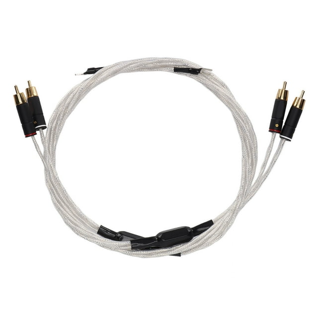 Cable RCA para audiófilos Xangsane XS‑0608 LP de 2 RCA macho a 2 RCA macho, cable auxiliar de audio estéreo para amantes de la música audiófilos (2 m)