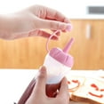 thumbnail image 2 of 2pcs Reusable Plastic Squeeze Bottle Portable Condiment Dispenser Salad Sauce Ketchup Honey Containers for Luncheon Kitchen Picnics (Assorted Color), 2 of 8
