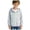 Jacket130-Light Gray, variant on Little Girls Color Block Hooded Zip Up Jacket Light Thin Comfort Outerwear for School Daily Casual Fashion Jackets,Sizes 3-4 Years