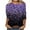 Purple, variant on Women Summer Tops Women Printed Shirt 3/ 4 Sleeve Tunic Tops Crewneck Blouse Tshirt Sports under Shirt Long Sleeve Long Dress Blouse Work Oversized Thin Gold 2XL