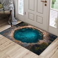thumbnail image 3 of Bathroom Floor Mat 40 cm x 60 cm Visual Crystal Velvet Antiskid Water-absorbent Three-dimensional Nature Scene Design Floor Mat for Entryway or Bathroom, 3 of 6