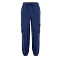 thumbnail image 5 of Vedolay Mens Work Pants 2023 Linen Pants Loose Fit Solid Pant Lightweight Blue,M, 5 of 5
