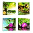 thumbnail image 3 of Cuadro de pintura de lienzo Soledad 4 Paneles Ilustraciones para Decoración de hogar Flores paisaje, 3 of 10