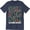 Navy Heather, variant on California Republic State Summer West Side Cali Men's Black T-Shirt