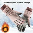 thumbnail image 2 of Virmaxy Winter Skiing Gloves Tow-Finger Touching Screen Outdoor Warm Windproof Thermal Gloves Winter Outdoor Sports Gloves Size Fits All Unisex, 2 of 8