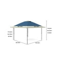 thumbnail image 3 of Huloretions 12 x 12 Instant Pop Up Gazebo,Canopy Tent Shelter with Netting and Curtains,Outdoor Shelter Instant Gazebo Tent Heavy Duty Double Roof Patio Gazebo for Lawn Garden Backyard Deck, 3 of 7