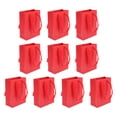 thumbnail image 1 of IDEANATEGRATE 10Ud Bolsas Pequeñas Rojas De Papel Para Regalos Con Asa Y Resistente, 1 of 6