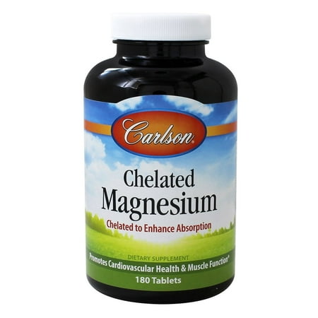 Douglas Labs 180 Tablets - Carlson Labs - Chelated Magnesium 200 mg. - 180 Tablets