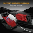 thumbnail image 4 of for Google Pixel 9 Pro XL Armor Case with Camera Cover Stand, Shockproof Protection Compatible with MagSafe Rugged Case Cover for Google Pixel 9 Pro XL, Support Car Magnetic Holder - Red, 4 of 8