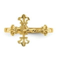 thumbnail image 5 of 14K Diamond Cut Crucifix Ring K3969, 5 of 6