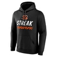 thumbnail image 2 of Men's Black Cincinnati Bengals Streak Pullover Hoodie, 2 of 3