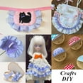thumbnail image 3 of Wide Ruffle Stretch Edging Trim,5 yards Gingham Trim,Portable Ruffle Ribbons for Dress Decoration,QZS Durable Gingham Trim for Home,Blue, 3 of 4