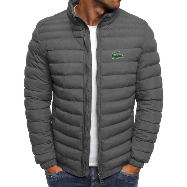 Nueva Lacoste Light Down Chamarra De Los Hombres Térmica Delgada Chaquetas De Manga Larga Abrigopangjing