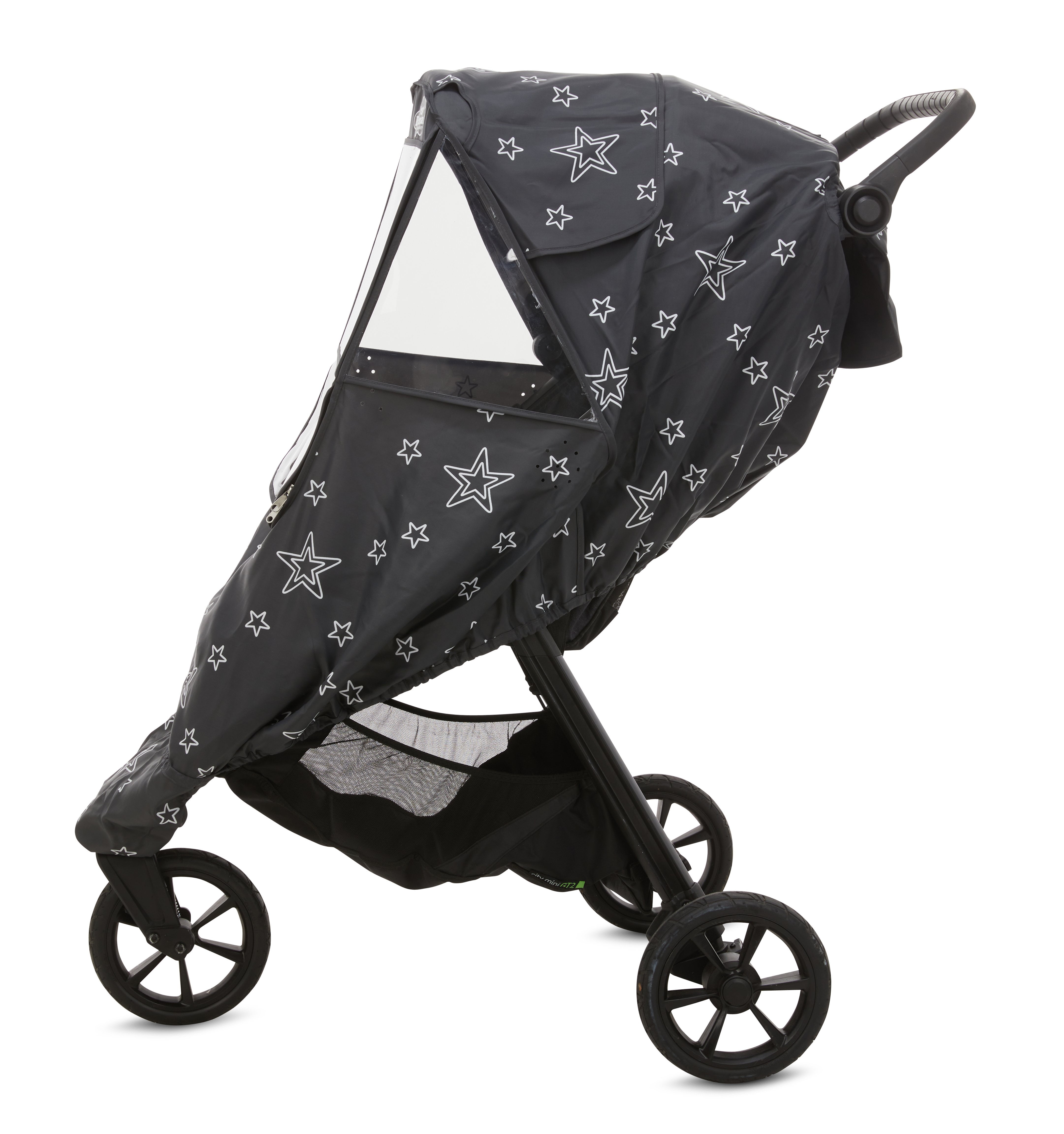 First Essentials Stroller Rain Cover Universal, Baby Travel Weather Shield, Windproof Waterproof, Protect from Dust Snow (Gray)