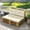 Cream White and Dark Gray, variant on Outsunny 2 Seater Pallet Cushions Outdoor 3.9 in. Thick Replacement Cushions with Tufted Design for Garden, Patio, Light Gray and Dark Gray
