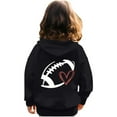 thumbnail image 6 of TAIAOJING Kids Girls Boys Bomber Jacket Zip-Up Baseball Football Heart Baby Long Sleeve Letter Printed Hoodie Zipper Up Sweatshirts Children Blouse With Pocket Lightweight Coat Windbreaker 4-5 Years, 6 of 6