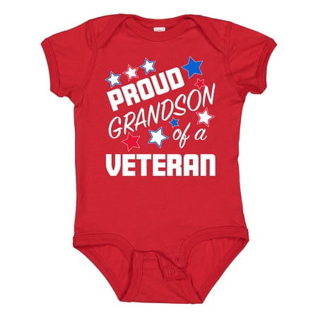

Inktastic Proud Grandson of a Veteran- Veterans Day Gift Baby Boy Bodysuit