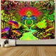 thumbnail image 4 of Tapiz fluorescente Alien colgante de pared dormitorio sala de estar decoración tela brillante Tmvgtek Para estrenar, 4 of 7