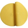 thumbnail image 4 of Paquete de 4, manteles redondos tejidos, manteles lavables para la mesa de la cocina (amarillo) VUX, 4 of 5