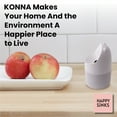 thumbnail image 2 of HAPPY SiNKS KONNA Fly Trap Bio Composite Reusable Fruit Fly Catcher Kitchen Pest Control White Grey, 2 of 7