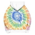 thumbnail image 5 of Craaazy Hoodies For Women Tie Dye Print Loose Fit Long Sleeve Crewneck Pullover Sweatshirt With Pocket Gifts, 5 of 5
