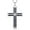 1-Black, variant on Cross Necklace for Men 925 Sterling Silver Black Cross Turquoise Pendant Christian Jewelry Religious Gifts for Men