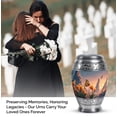 thumbnail image 4 of JAGASY Butterfly Tulip Urn for Ashes for Women & Men - Miniature Flower Urn for Ashes Adult Male - Yellow Butterfly Urns for Brother - Keepsake Funeral Urns for Sibling - ( 3 Inch ), 4 of 7