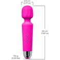 thumbnail image 6 of SZDUDU Personal Massager for Men & Women, 20 Modes & 8 Speedsr Quiet Waterproof Rechargeable Electric Handheld Massager for Tension Relief, Muscle, Back, Soreness, Recovery - Red, 6 of 6