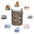 thumbnail image 4 of Balery Moose fox bear leaf tree Cesta de ropa redonda con asas, impermeable, independiente, para ropa, juguetes, dormitorio y familia-Medium, 4 of 6