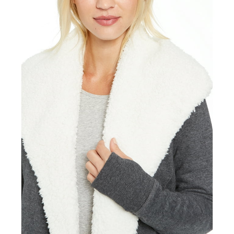 Sherpa lined shop wrap jacket