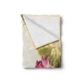 thumbnail image 2 of Art Soft Flannel Fleece Blanket, Bird Jumping into a Lotus in a Gloomy Setting Circle of Life Chinese Culture, Cozy Plush for Indoor and Outdoor Use, 50" x 60", Cream Taupe Hot Pink, by Ambesonne, 2 of 6