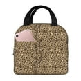 thumbnail image 1 of Easygdp Leopard Print Brown Bolsa Térmica Premium - Tela Oxford Impermeable, Gran Capacidad, Bolsillo Frontal, Unisex para Trabajo, Escuela, Actividades al Aire Libre y Picnics, 1 of 8