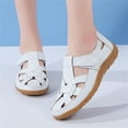 thumbnail image 5 of Women's hook and loop fastener casual shoes Soft sole beach shoes with foot arch pad, 5 of 12