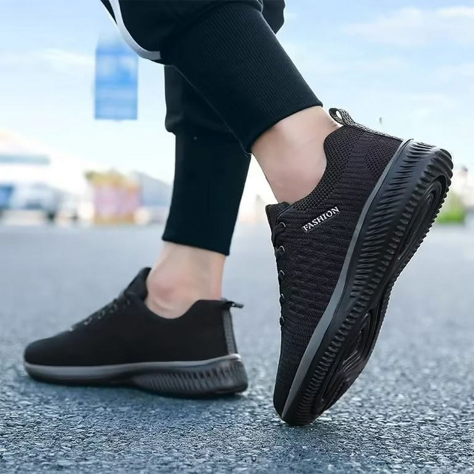 HOBIBEAR Mens Sneakers Outdoor Running Shoes Breathable Comfortable Walking Shoes(Size 8-13 Men)