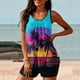 thumbnail image 2 of Traje de Baño de Dos Piezas para Mujeres Traje de Baño Conservador con Correa de Espalda Y Control Del Vientre, Conjuntos Cortos de Playa para Mujeres, 2 of 6