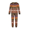 thumbnail image 5 of Matching Family Halloween Sleepwear Set Graphic Ghost and Pumpkin Print Long Sleeve Top and Pants Holiday Loungewear, 5 of 6