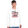 thumbnail image 3 of Funny Worlds Greatest Father Farter Zip Hoodie Sweatshirt Men Brisco Brands S, 3 of 5