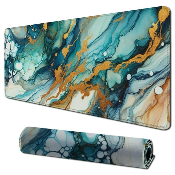 Desk Mat, Large Mouse Pad and Keyboard Wrist Rest, Ergonomic Mouse Pad Set, Mouse Pad with Wrist Rest Combo for Home, Office, Computer